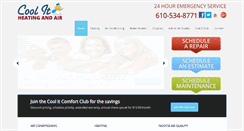 Desktop Screenshot of coolithvac.com